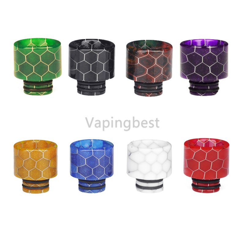 Resin Honeycomb Cobra Mouthpiece 510 Drip Tip for Vaporesso Cascade Baby & All 510 Sized Tanks
